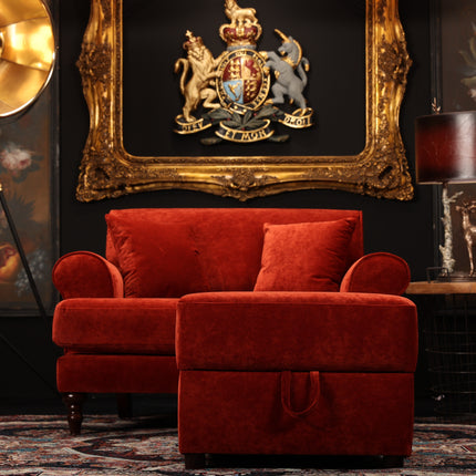 Hartington Footstools in Richmond Velvet