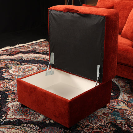 Hartington Storage Footstool Velvet