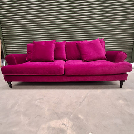 Hartington 4 Seater Scatter Back Sofa in Richmond Glamour Velvet - Ex Display