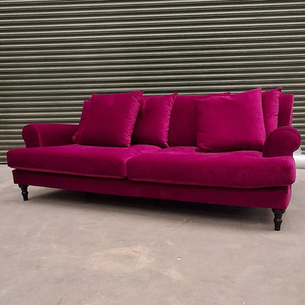 Hartington 4 Seater Scatter Back Sofa in Richmond Glamour Velvet - Ex Display