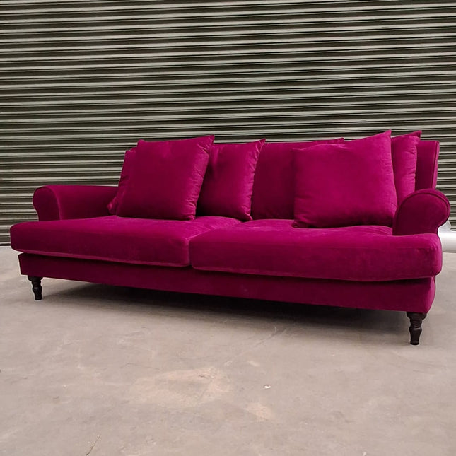 Hartington 4 Seater Scatter Back Sofa in Richmond Glamour Velvet - Ex Display