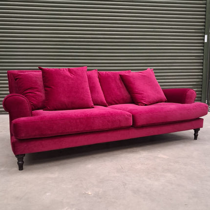 Hartington 4 Seater Scatter Back Sofa in Richmond Glamour Velvet - Ex Display