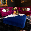 Footstool / Blue Navy Orbit