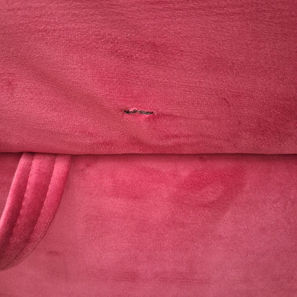 Hartington Storage Footstool in Plush Cerise Velvet - Ex Display
