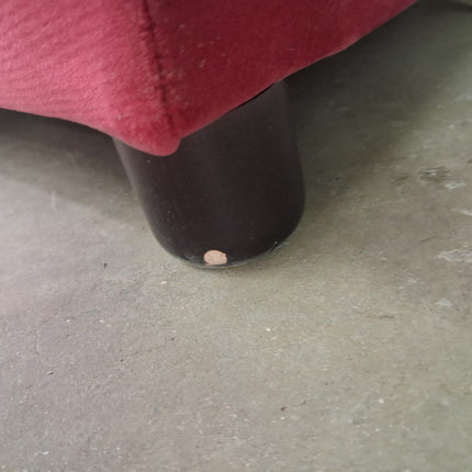 Hartington Storage Footstool in Plush Cerise Velvet - Ex Display
