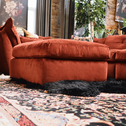 Haven Footstool in Opulence Velvet