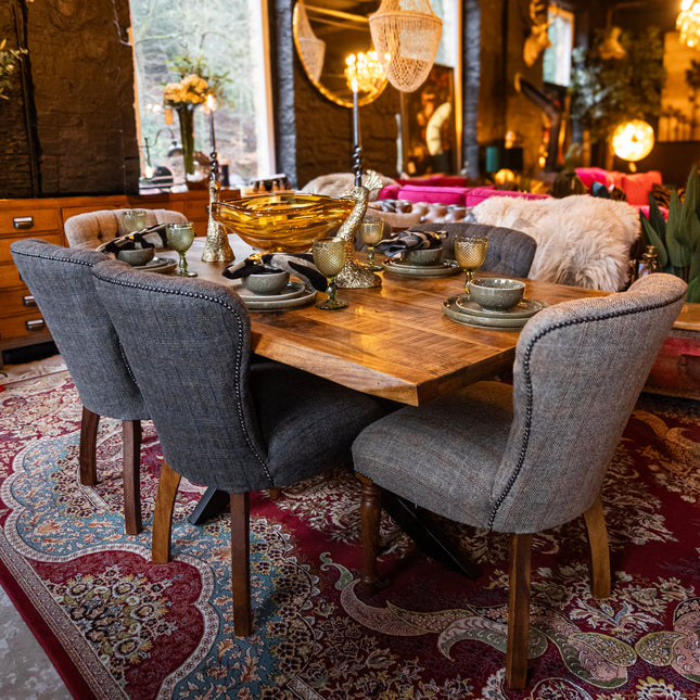 Hawthorn Mango Industrial Dining Table (Various Sizes)