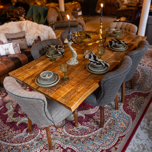 Hawthorn Mango Industrial Dining Table (Various Sizes)