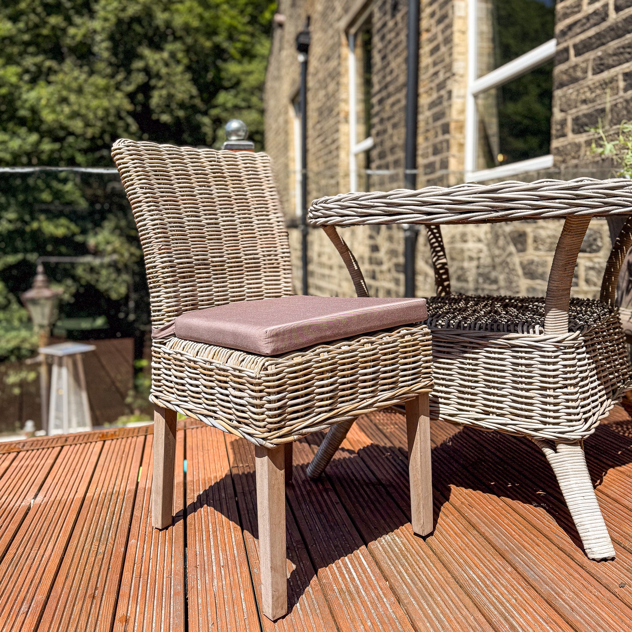 Rattan Alfresco Dining Chairs Temple Webster Natural Malawi Style