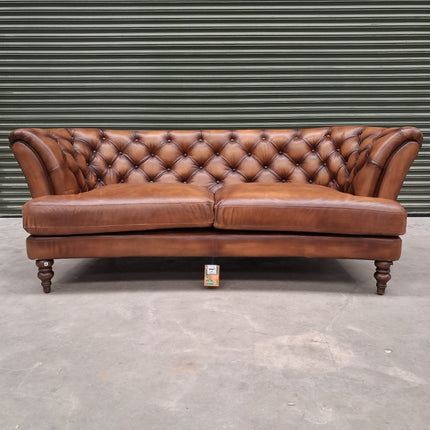 Henley 4 Seater Chesterfield Sofa in Hand Antiqued Buffalo Leather - Factory Seconds