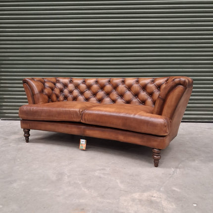 Henley 4 Seater Chesterfield Sofa in Hand Antiqued Buffalo Leather - Factory Seconds