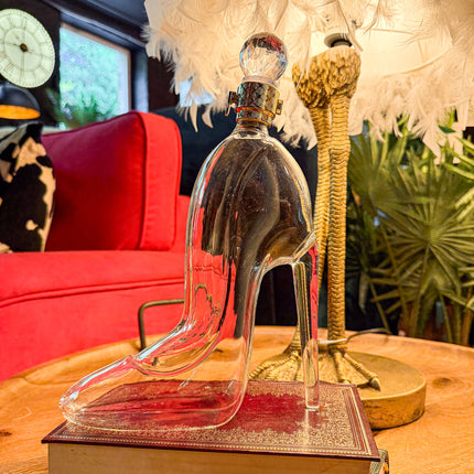 High-Heel Glass Shoe Decanter