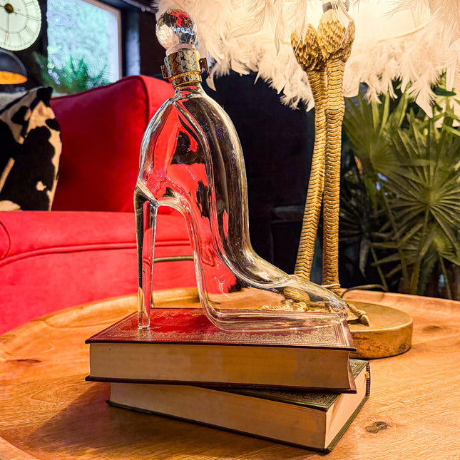 High-Heel Glass Shoe Decanter