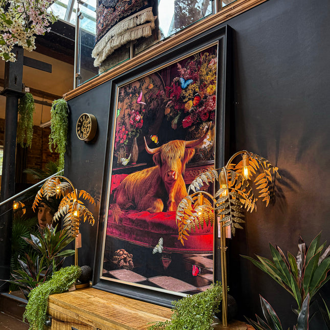 Highland Cow Canvas Wall Art (Various Sizes)