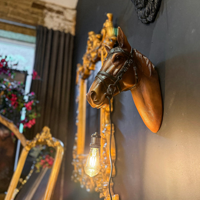 Horse Head Wall Sconce Light