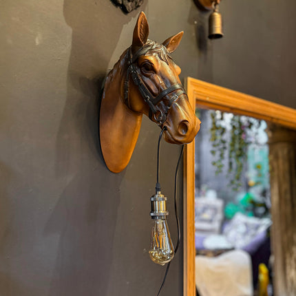 Horse Head Wall Sconce Light