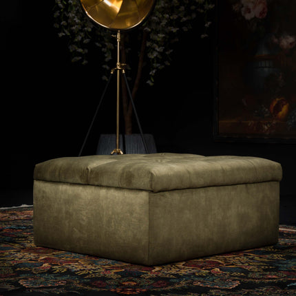 Cracker Footstool Bed in a Box in Velvet