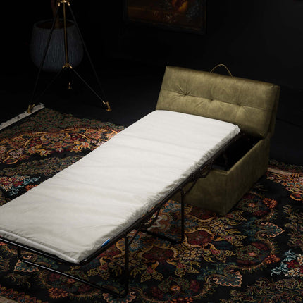 Cracker Footstool Bed in a Box in Velvet