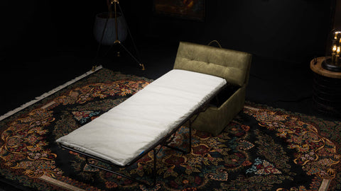 Cracker Footstool Bed in a Box in Velvet