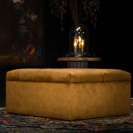 Cracker Footstool Bed in a Box in Velvet