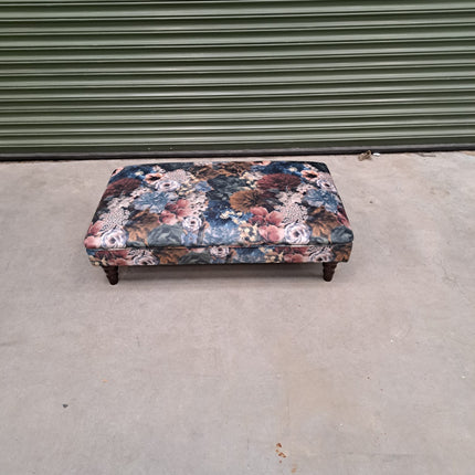 Howard Footstool in Secret Garden Velvet- Clearance