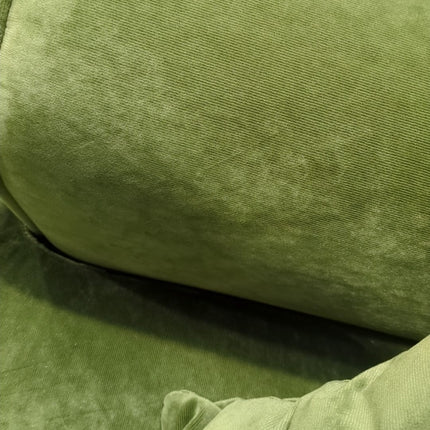 Hartington Snuggler Sofa in Green Velvet - Factory Seconds