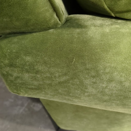 Hartington Snuggler Sofa in Green Velvet - Factory Seconds