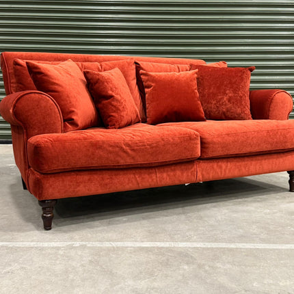 Hartington 2 Seater Sofa in Burnt Orange- Clearance