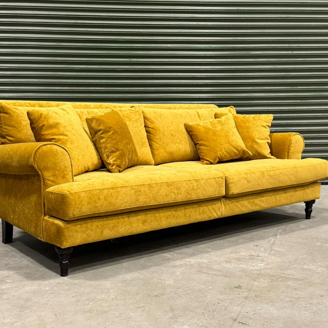 Hartington 3 Seater Sofa in Gold Medallion - Clearance