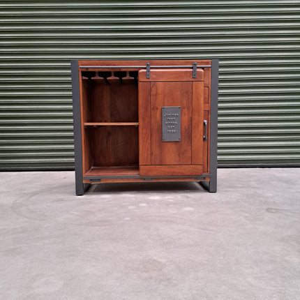 Jupiter Bar Mango Wood Cabinet - Clearance