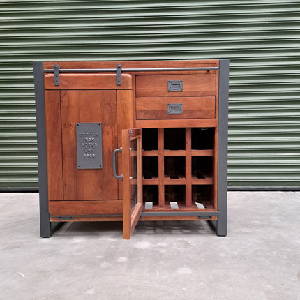 Jupiter Bar Mango Wood Cabinet - Clearance