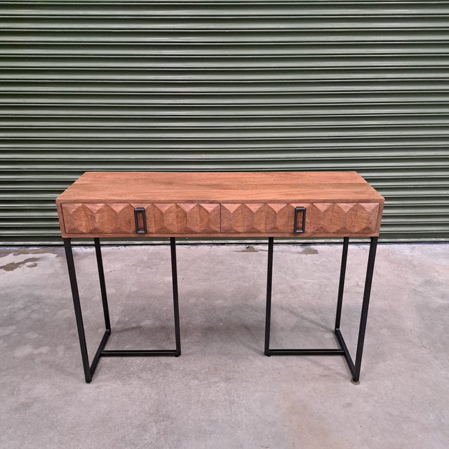 Arria 2 Drawer Console Table Mango Wood - Ex Display