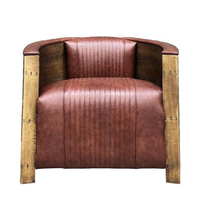 Timothy Aviator Chair in Brass with Antique Brass Finish - Factory Seconds