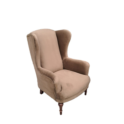 Winston Wingback Accent Chair in Plush Velvet - New