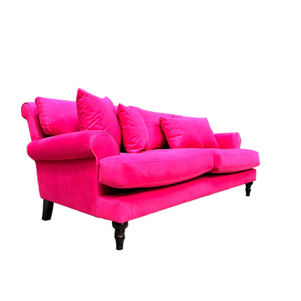 Hartington 3 Seater Sofa in Trinity Pink Velvet
