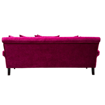Hartington 4 Seater Scatter Back Sofa in Richmond Pink Glamour Velvet