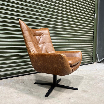 Austin Egg Chair in Cuba Tan Leather - Ex Display