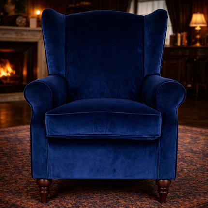 Monty High Back Chesterfield Sofa in Opulence Velvet