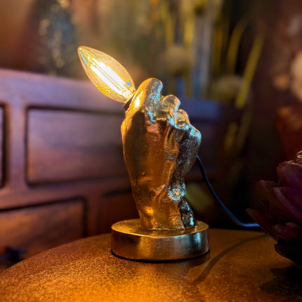 Hand Held Gold Table Lamp - Clearance