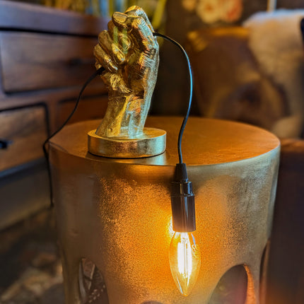 Hand Held Gold Table Lamp - Clearance