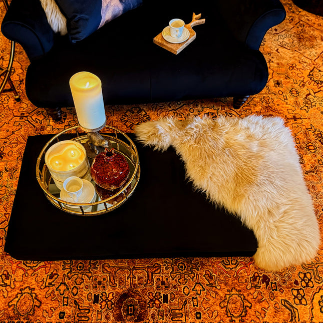 Albert Footstool in Plush Velvet - Clearance