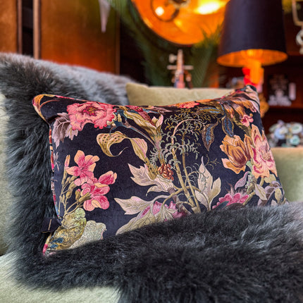 Cushion in Hepworth Midnight Floral (Various Sizes)