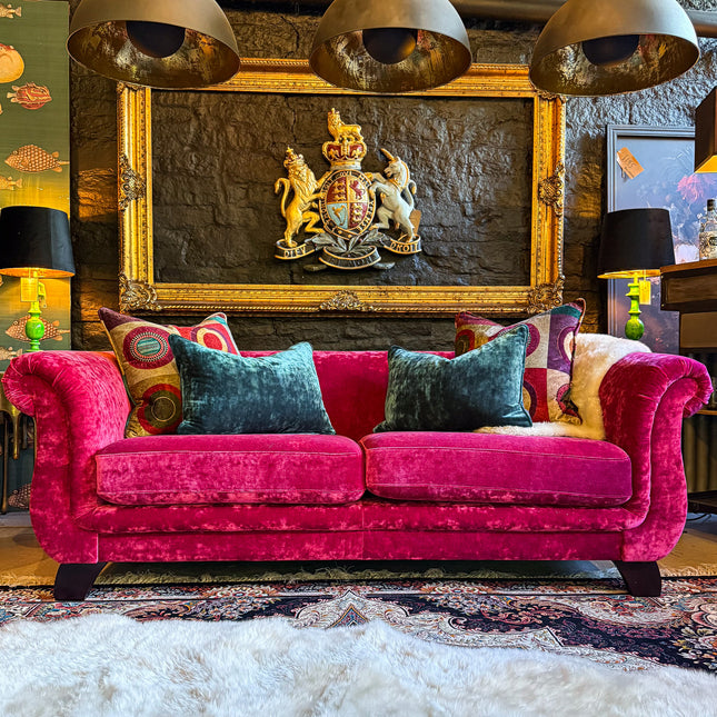 Sophia in Sunshine Pink Velvet (Various Sizes) - Clearance