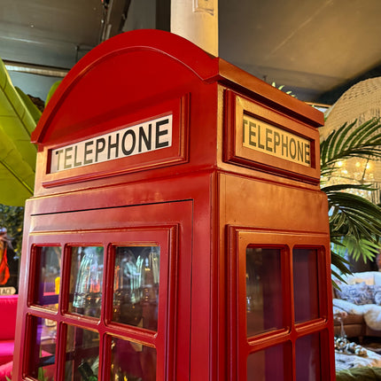 Telephone Box Storage Cabinet Bar - Ex Display