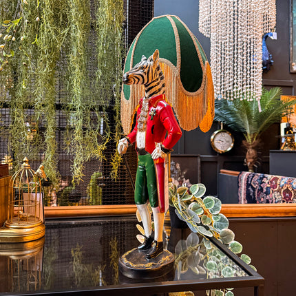 Red Standing Gentry Zebra Figure