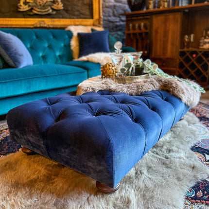 Monty High Back Chesterfield Sofa in Opulence Velvet