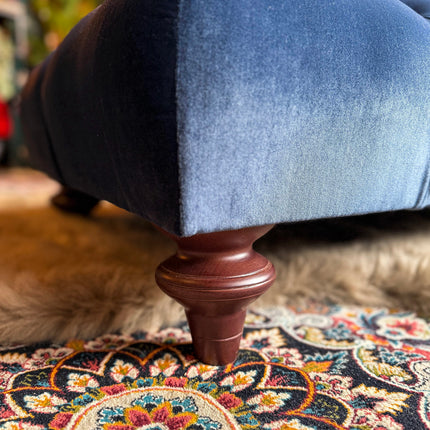 Monty Chesterfield Footstool in Opulence Velvet