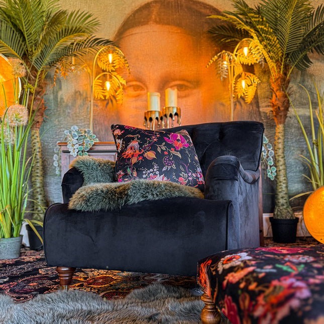 Eaton Chesterfield Armchair in Plush Velvet