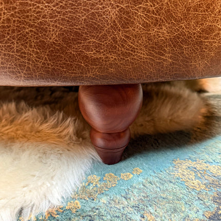 Charles Footstools in Leather