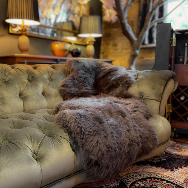 Sheepskin Rugs in Chocolate Brown (Various Sizes)